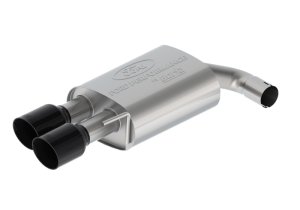 Ford Mustang Performance Exhaust - Rear - Ford Racing - Axle-Back with GT Valance & Black Tips - Black - 2024+